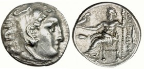 MACEDONIA. Alejandro III. Colophon. Dracma (323-319 a.C.). AR 9,27 g. PRC-1750a. EBC-.