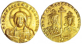 CONSTANTINO VII Y ROMANO II. Sólido. Constantinopla. SBB-1751. EBC-.