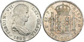 8 reales. 1822. Potosí. PJ. VI-1143. MBC+/EBC-.