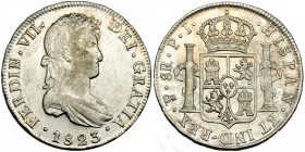 8 reales. 1823. Potosí. PJ. VI-1144. R.B.O. MBC+/ EBC-.