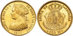 100 reales. 1860. Sevilla. VI-660. EBC-.