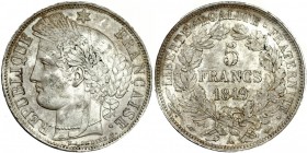 FRANCIA. 5 francos. 1849. A. KM-761.1. EBC.