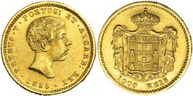PORTUGAL. 1000 reis. 1855. GO-09.01. EBC.