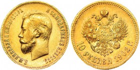 RUSIA. 10 rublos. 1902. Y-64. EBC-.