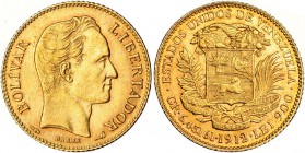 VENEZUELA.(20 bolívares). 1912. Y-32. EBC+.