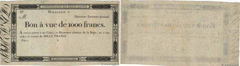 Country : FRANCE 
Face Value : 1000 Francs Non émis 
Date : (1804) 
Period/Provi...