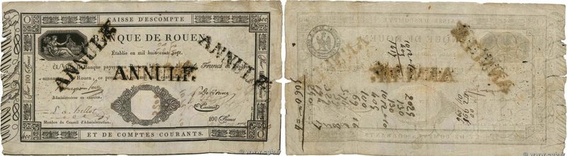 Country : FRANCE 
Face Value : 100 Francs Annulé 
Date : 01 avril 1807 
Period/P...