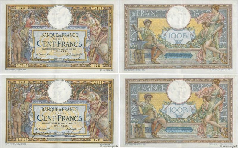 Country : FRANCE 
Face Value : 100 Francs LUC OLIVIER MERSON sans LOM Consécutif...