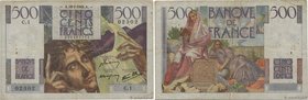 Country : FRANCE 
Face Value : 500 Francs CHATEAUBRIAND Petit numéro 
Date : 19 juillet 1945 
Period/Province/Bank : Banque de France, XXe siècle 
Cat...