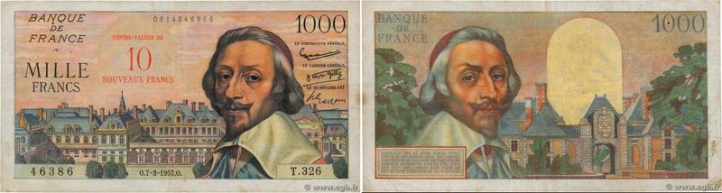 Country : FRANCE 
Face Value : 10 NF sur 1000 Francs RICHELIEU 
Date : 07 mars 1...