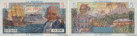 Country : REUNION ISLAND 
Face Value : 5 Francs Bougainville Spécimen 
Date : (1946) 
Period/Province/Bank : Caisse Centrale de la France d'Outre-Mer ...