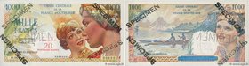 Country : SAINT PIERRE AND MIQUELON 
Face Value : 20 NF sur 1000 Francs Union Française Spécimen 
Date : (1960) 
Period/Province/Bank : Caisse Central...