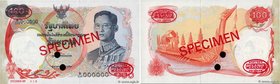 Country : THAILAND 
Face Value : 100 Baht Spécimen 
Date : (1968) 
Period/Province/Bank : Bank of Thailand 
Catalogue reference : P.79as 
Alphabet - s...