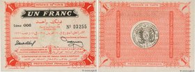 Country : TUNISIA 
Face Value : 1 Franc 
Date : 27 avril 1918 
Period/Province/Bank : Régence de Tunis 
Catalogue reference : P.36e 
Additional refere...
