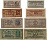 Country : UKRAINE 
Face Value : 5,10 20 et 50 Karbowanez 
Date : 10 mars 1942 
Period/Province/Bank : Ukrainian Central Bank 
Catalogue reference : P....