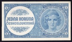 Bohemia & Moravia German Occupation-WWII 1 Koruna 1938 (ND)
P# 27a