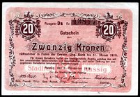 Czechoslovakia 20 Kronen 1918 Aussig an der Elbe - Ústí nad Labem
XF/AUNC