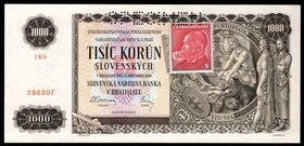 Czechoslovakia 1000 Korun 1945 (ND) SPECIMEN
P# 56s