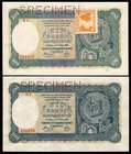 Czechoslovakia - Slovakia Lot of 2 SPECIMEN Banknotes 
Czechoslovakia 100 Korun ND (1945), Slovakia 100 Korun 1940; P# 51s, 10s