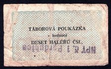 Czechoslovakia 10 Haleru Táborová Poukázka 
F