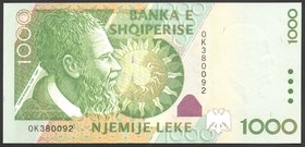 Albania 1000 Leke 2001 
P# 69; № OK380092; UNC