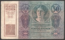 Austria 50 Kronen 1914 
P# 15; № 1030-348115