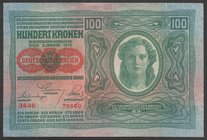 Austria 100 Kronen 1919 
P# 55a; № 3640-75690