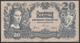 Austria 20 Shilling 1945 
P# 116; № 1616-15216