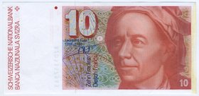 Switzerland 10 Francs 1982 
P# 53d; AUNC