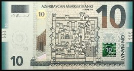 Azerbaijan 10 Manat 2018 
P# 27; UNC