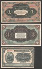 China - Harbin 50 Kopeks 1 & 3 Roubles 1917 
Russo-Asiatic Bank Harbin; P# S473-S474-S475
