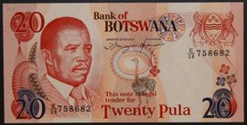 Botswana 20 Pula 1993 UNC
P# 13a; № E/28 758682