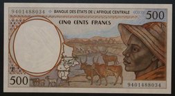Central African Republic 1000 Francs 1994 UNC
P# 202E; № 9410707782; Cameroon issue