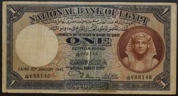 Egypt 1 Pound 1945 
P# 22c; № J/86 688148