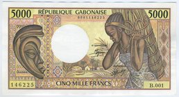 Gabon 5000 Francs 1984 
P# 12; UNC