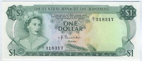 Bahamas 1 Dollar 1974 
P# 35a; UNC