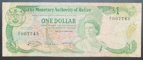 Belize 1 Dollar 1980 
P# 38; № Z/1 007743