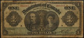 Canada 1 Dollar 1911 Rare
P# 27a; № 004064