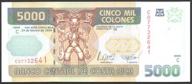 Costa Rica 5000 Colones 1999 
P# 272; № C07732641; UNC