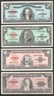 Cuba 1-5-10-100 Pesos 1954 - 1960
P# 77-91-79-82b