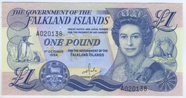 Falkland Islands 1 Pound 1984 
P# 13; Series A; UNC
