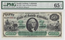 United States South Carolina 50 Dollars 1872 Low number 220
PMG 65 EPQ
