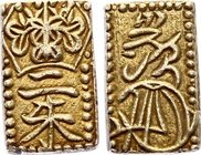 Japan 2 Shu 1832 -1858
C# 18; Gold (.298) 1.635g; Tempo Edo mint