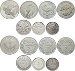 Europe Lot of 7 Coins 
With Silver; Ukraine, Belarus & Latvia