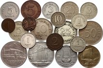 Estonia Lot of 20 Coins 
With Silver; Different Dates & Denomintaions