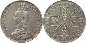 Great Britain 2 Florin 1888 
KM# 763; Silver 22,60g.