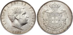 Portugal 1000 Reis 1899 
KM# 540; Silver; Carlos I