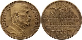 Czechoslovakia Medal "T. G. Masaryk. In memory of the 85th birthday of the First President of the Czechoslovak Republic" 1935
45.45g 50mm; T. G. Masa...