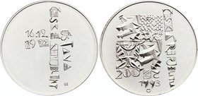 Czech Republic 200 Korun 1993 
KM# 10; Silver; 1st Anniversary of the Adoption of the Constitution of the Czech Republic