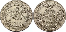 Austria 1 Thaler 1486 (1986) Restrike
KM# X34; Silver (.900) 32.2g; 500th Anniversary World’s First Thaler Coin; Fantasy Issue